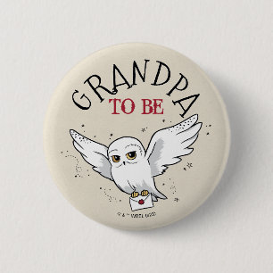 Badge Rond 5 Cm Baby shower Harry Potter Grand-Père À Être