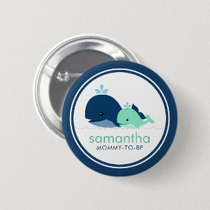 Badge Rond 5 Cm Baby shower "Maman-to-be" pour les mères et les b