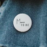Badge Rond 5 Cm Baby shower Neutre Moderne Simple Mama À Être<br><div class="desc">Célébrez votre petit avec notre baby shower moderne et moderne maman pour être bouton, avec un design minimaliste noir et blanc qui est moderne et joli. Avec son esthétique propre et d'inspiration boho, l'atmosphère contemporaine et neutre pour le genre est parfaite pour accueillir un bébé garçon ou une fille en...</div>