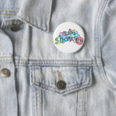 Badge Rond 5 Cm Baby shower pétillant (En situation)