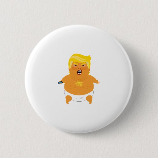 Badge Rond 5 Cm Baby Trump (Devant)