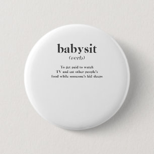 Badge Rond 5 Cm Babysit