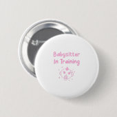Badge Rond 5 Cm Babysitter En Formation (Devant & derrière)