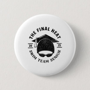 Badge Rond 5 Cm Bac d'obtention du diplôme de nage senior 2025