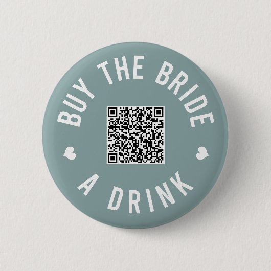 Badge Rond 5 Cm Bachelorette Acheter L'Épouse A Boire Venmo QR Cod (Devant)