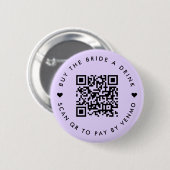 Badge Rond 5 Cm Bachelorette Acheter L'Épouse Un Boisson Violet Co (Devant & derrière)