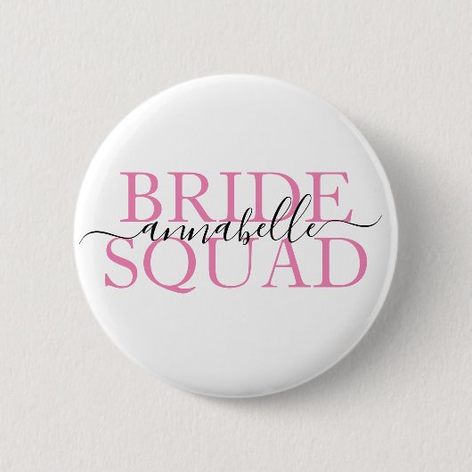 Badge Rond 5 Cm Bachelorette Party Bridesmaid Brigade (Devant)