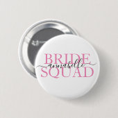 Badge Rond 5 Cm Bachelorette Party Bridesmaid Brigade (Devant & derrière)