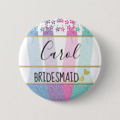 Badge Rond 5 Cm Bachelorette | Team Bride Party (Devant)