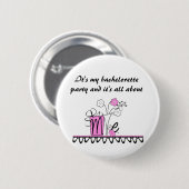 Badge Rond 5 Cm Bachelorette tout au sujet de moi (Devant & derrière)