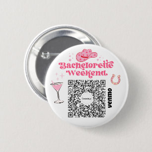 Badge Rond 5 Cm Bachelorette Venmo Code QR Acheter La Mariée Un Ve