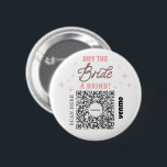 Badge Rond 5 Cm Bachelorette Venmo Code QR Acheter La Mariée Un Ve<br><div class="desc">Assurez-vous que la mariée n'a pas à payer pour un seul verre avec le grand Bachelorette Party Venmo code QR bouton! Achetez-en un pour toute la soirée de bachelorette ! Ajoutez simplement votre propre image de code Venmo, PayPal ou Cash App QR. Tout le monde à la fête peut facilement...</div>