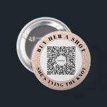 Badge Rond 5 Cm Bachelorette Venmo Code QR Acheter La Mariée Un Ve<br><div class="desc">Assurez-vous que la mariée n'a pas à payer pour un seul verre avec le grand Bachelorette Party Venmo code QR bouton! Achetez-en un pour toute la soirée de bachelorette ! Ajoutez simplement votre propre image de code Venmo, PayPal ou Cash App QR. Tout le monde à la fête peut facilement...</div>