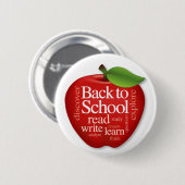 Badge Rond 5 Cm Back to school (Devant & derrière)