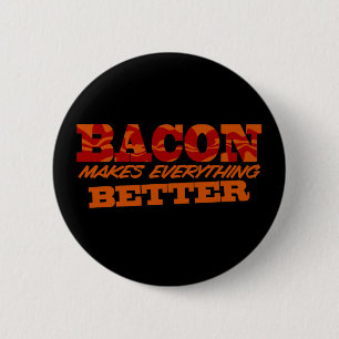 Badge Rond 5 Cm Bacon Meilleur $6.95 Collectible