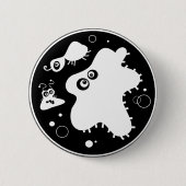 Badge Rond 5 Cm Bactéries (Devant)