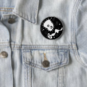 Badge Rond 5 Cm Bactéries (En situation)