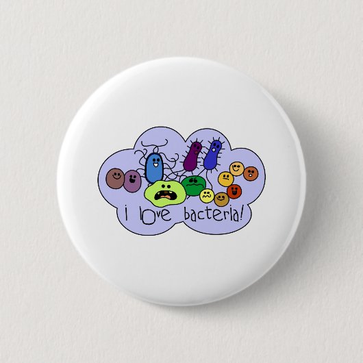 Badge Rond 5 Cm Bactéries d'amour (Devant)