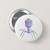 Badge Rond 5 Cm Bactériophage (Devant & derrière)