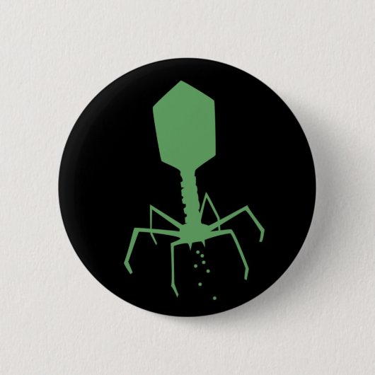 Badge Rond 5 Cm Bactériophage (Devant)