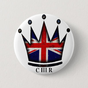 Badge Rond 5 Cm Badge Roi Charles III 6 Cm Rond
