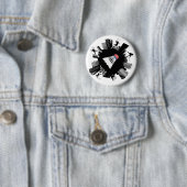 Badge Rond 5 Cm Badminton (En situation)