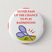 BADGE ROND 5 CM BADMINTON (Devant)