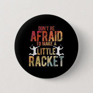 Badge Rond 5 Cm Badminton