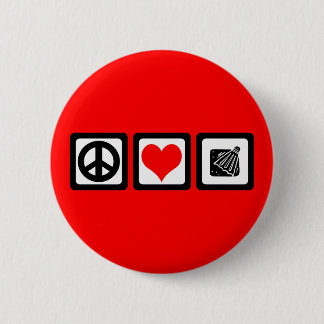 Badge Rond 5 Cm Badminton