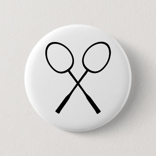Badge Rond 5 Cm Badminton (Devant)