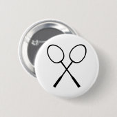 Badge Rond 5 Cm Badminton (Devant & derrière)