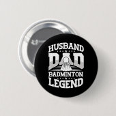 Badge Rond 5 Cm Badminton4 (Devant & derrière)
