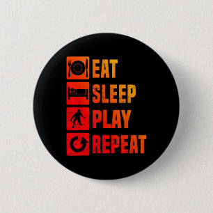 Badge Rond 5 Cm Badminton Mens Badminton Player Squash Shuttle