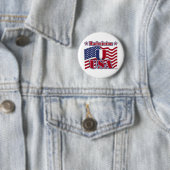 Badge Rond 5 Cm Badminton USA (En situation)