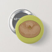 Badge Rond 5 Cm Bagel (Devant & derrière)