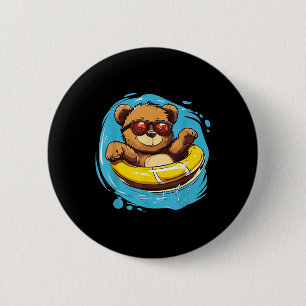Badge Rond 5 Cm Bague De Bain Costume Ours En Teddy Pour Les Amate