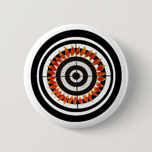 Badge Rond 5 Cm Bague de feu (Devant)