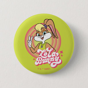 Badge Rond 5 Cm Bagues Lola Retro LOONEY TUNES™
