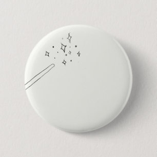 Badge Rond 5 Cm Baguette magique