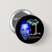 Badge Rond 5 Cm Bahama Obama (Devant & derrière)