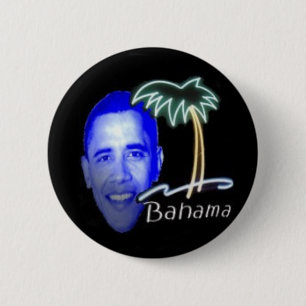 Badge Rond 5 Cm Bahama Obama