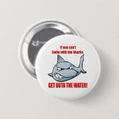 Badge Rond 5 Cm Bain avec les requins (Devant & derrière)