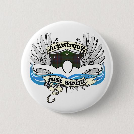 Badge Rond 5 Cm Bain d'Armstrong juste (Devant)