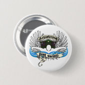 Badge Rond 5 Cm Bain d'Armstrong juste (Devant & derrière)