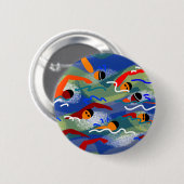 Badge Rond 5 Cm Bain d'EAU LIBRE (Devant & derrière)