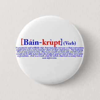 Badge Rond 5 Cm Bain-krupt (verbe)