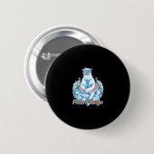 Badge Rond 5 Cm Bain Polaire Plongée Ice Jump Funny Ours Polaire B (Devant & derrière)