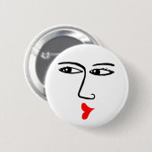 Badge Rond 5 Cm Baiser (Devant & derrière)