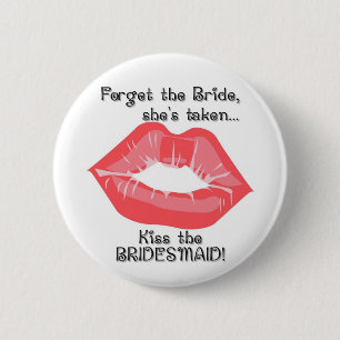Badge Rond 5 Cm Baiser de KRW le Pin de bouton de demoiselle