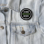 Badge Rond 5 Cm baiser personnalisé, unique, élégant et minimalist (En situation)
